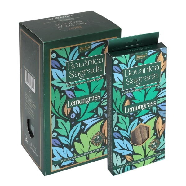 Balaji Botánica Sagrada Lemongrass - citrinžolių kvapo Smudge smilkalai, 6 vnt. Balaji Botánica Sagrada Lemongrass - citrinžolių kvapo Smudge smilkalai, 6 vnt.