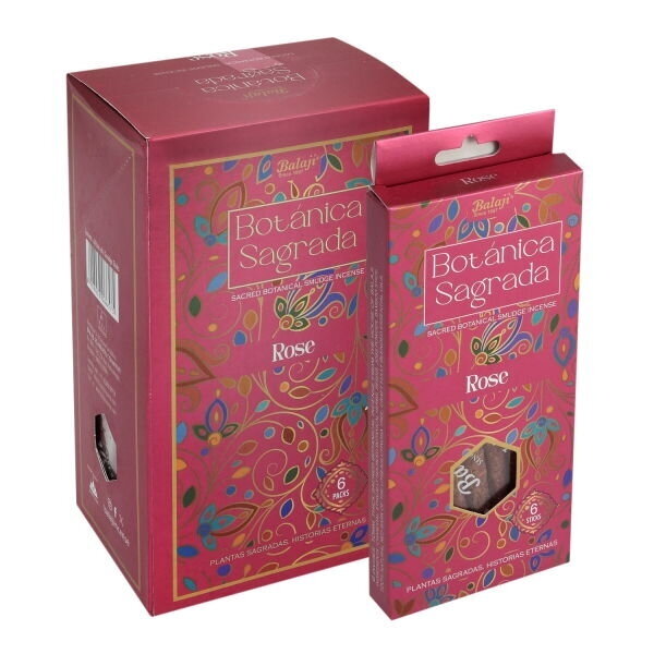 Balaji Botánica Sagrada Rose - rožių kvapo Smudge smilkalai, 6 vnt. Balaji Botánica Sagrada Rose - rožių kvapo Smudge smilkalai, 6 vnt.