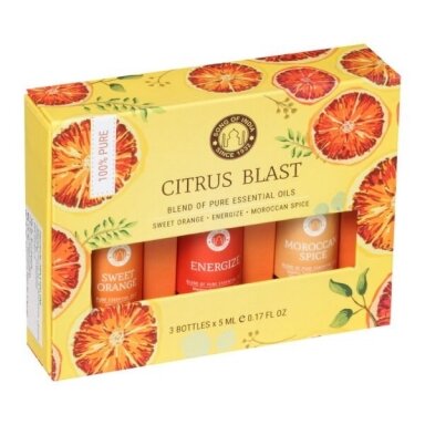 Citrus Blast eterinių aliejų rinkinys Citrus Blast eterinių aliejų rinkinys