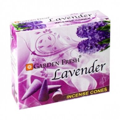 Garden Fresh Lavender kūginiai smilkalai