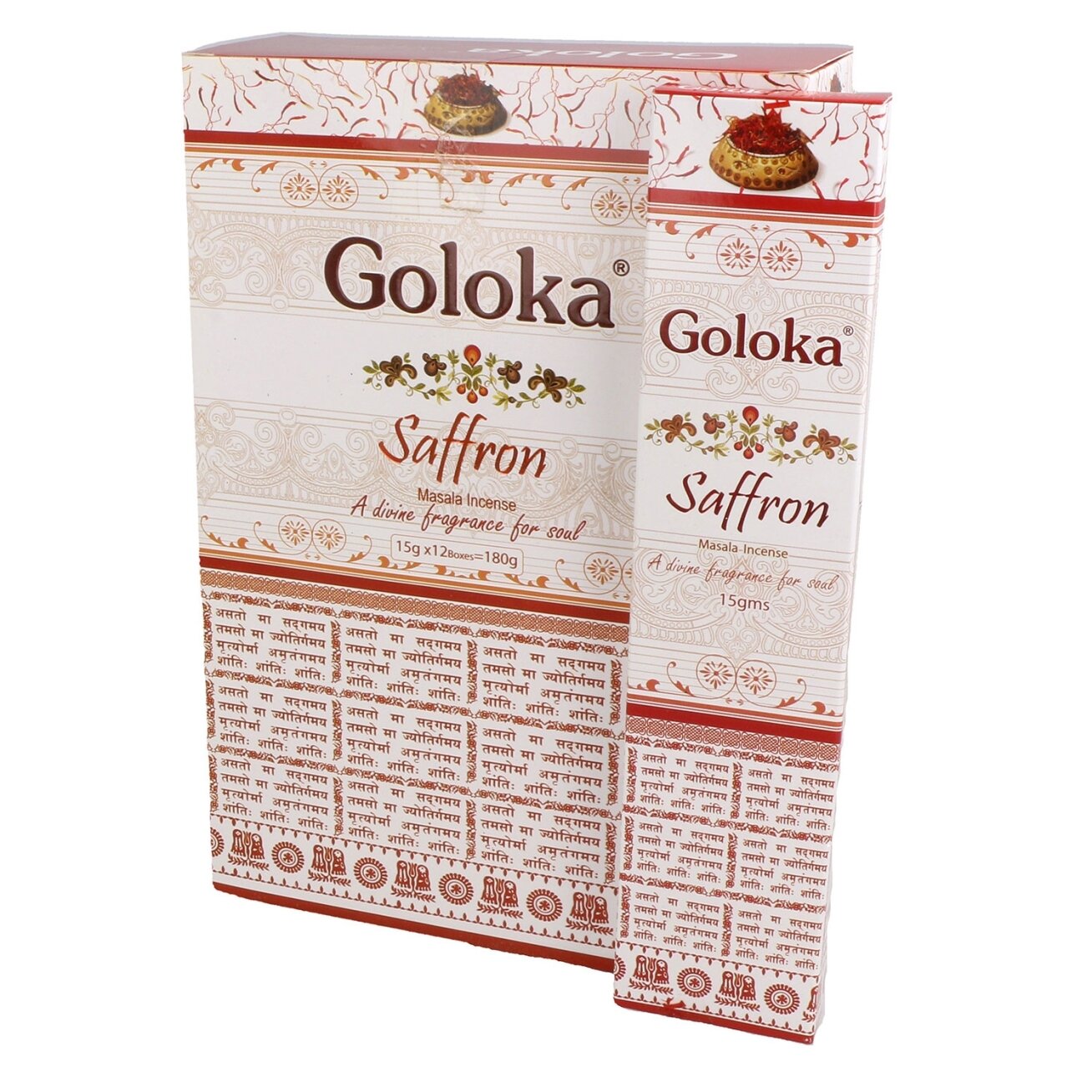 Goloka Saffron smilkalai x 12 Goloka Saffron smilkalai x 12