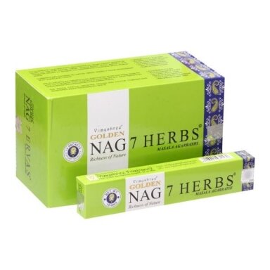 Golden Nag 7 Herbs smilkalai x 12