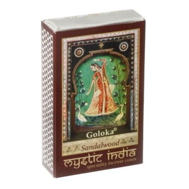 Goloka Mystic India Sandalwood kūginiai smilkalai Goloka Mystic India Sandalwood kūginiai smilkalai