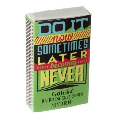 Goloka Retro Myrrh kūginiai smilkalai Goloka Retro Myrrh kūginiai smilkalai