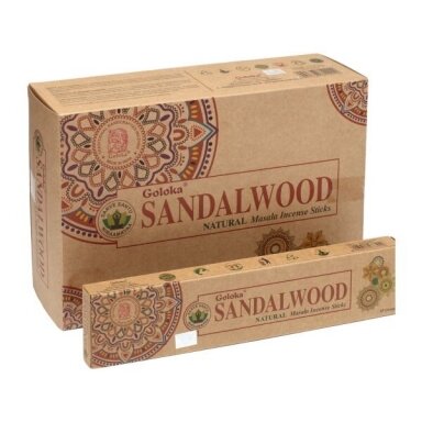 Goloka Sandalwood smilkalai x 12 Goloka Sandalwood smilkalai x 12