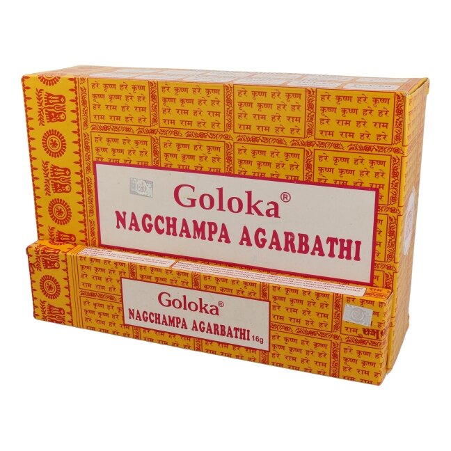 Goloka Nag Champa smilkalai x 12 Goloka Nag Champa smilkalai x 12
