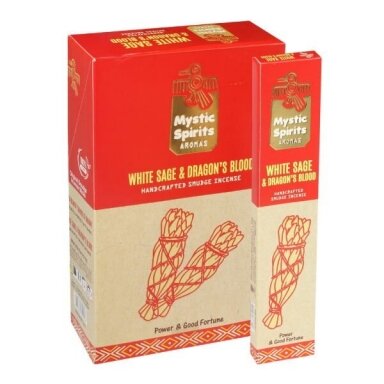 Hari Darshan Mystic Spirits White Sage & Dragon's Blood smilkalai x 12 Hari Darshan Mystic Spirits White Sage & Dragon's Blood smilkalai x 12