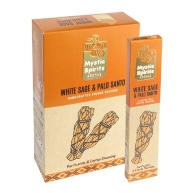 Hari Darshan Mystic Spirits White Sage & Palo Santo smilkalai x 12 Hari Darshan Mystic Spirits White Sage & Palo Santo smilkalai x 12