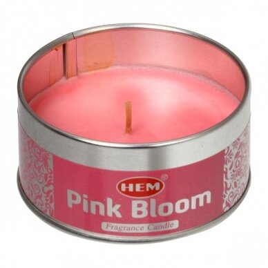 HEM Pink Bloom aromatinė žvakė
