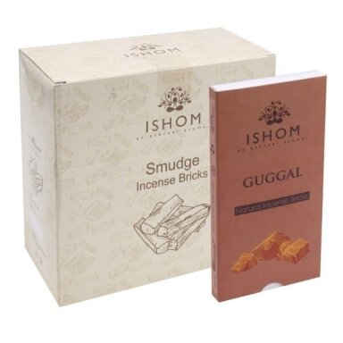 ISHOM Guggul smilkalų plytelės x 12 ISHOM Guggul smilkalų plytelės x 12