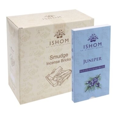 ISHOM Juniper smilkalų plytelės x 12 ISHOM Juniper smilkalų plytelės x 12