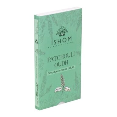 ISHOM Patchouli Oudh smilkalų plytelės x 12