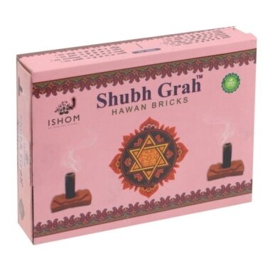 ISHOM Shubh Grah smilkalų plytelės ISHOM Shubh Grah smilkalų plytelės
