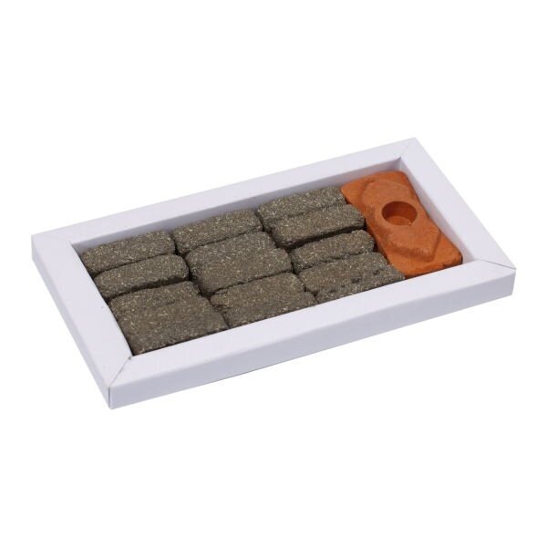 ISHOM Black Oudh smilkalų plytelės 1 ISHOM Black Oudh smilkalų plytelės 1