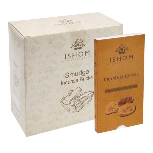 ISHOM Frankincense smilkalų plytelės x 12 ISHOM Frankincense smilkalų plytelės x 12