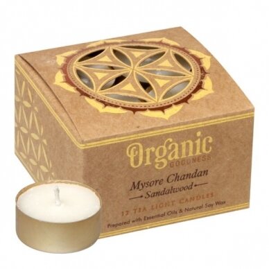 Organic Goodness Mysore Chandan aromatinės žvakės