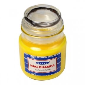 Satya Nag Champa aromatinė žvakė 3oz