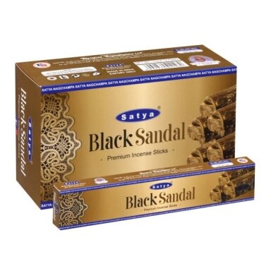 Satya Black Sandal smilkalai x 12 Satya Black Sandal smilkalai x 12
