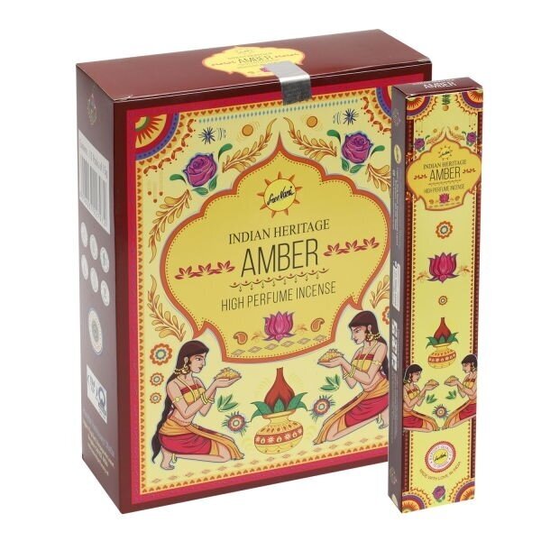 Sree Vani Indian Heritage Amber smilkalai x 12 Sree Vani Indian Heritage Amber smilkalai x 12