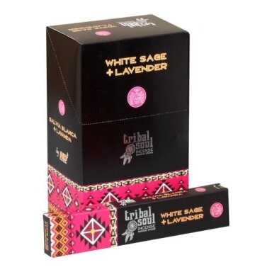 Hari Darshan Tribal Soul White Sage ir Lavender smilkalai x 12 Hari Darshan Tribal Soul White Sage ir Lavender smilkalai x 12
